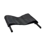 8TRL/9TRL unpadded backrest extension in black with frame supports for wheelchair use.