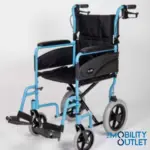 Express Lightweight Wheelchair Light Blue Front Side