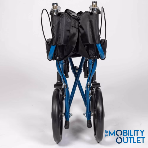Magnesium Lite 10 kg Wheelchair from the back