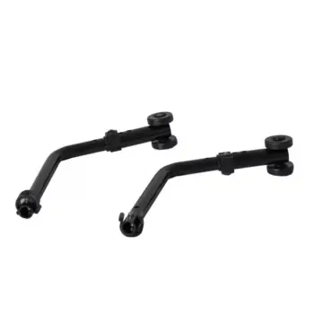 Lite 2 Ap/sp Adjustable Anti Tipping Stabilisers In Black, Designed For Added Wheelchair Safety And Support.