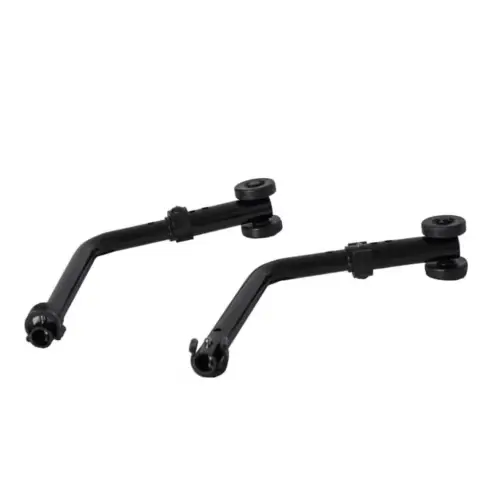 Lite 2 Ap/sp Adjustable Anti Tipping Stabilisers In Black, Designed For Added Wheelchair Safety And Support.