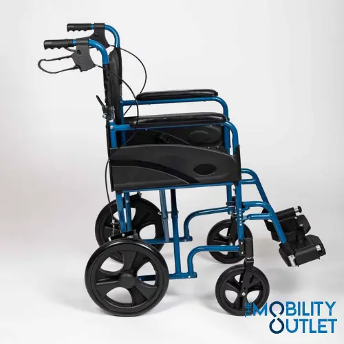 Lightweight Wheelchair Re Boxed Folded Blue Side