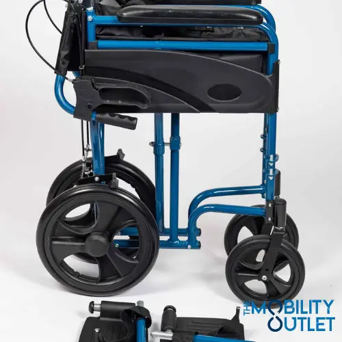 Lightweight Wheelchair Re Boxed Folded Blue Reboxed
