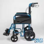 Lightweight Wheelchair Re Boxed Folded Blue Reboxed Side